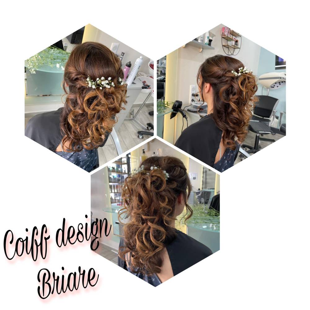 coiffure de mariage avec fleurs