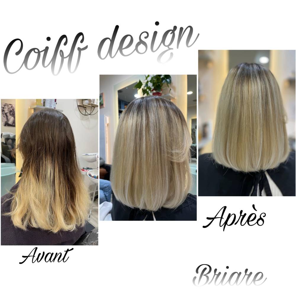 balayage blond sur cheveux courts
